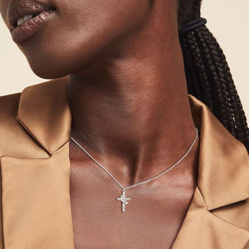 Robaice Upgraded Crown Cross Necklace for Women, 14K Gold Plated Crown Cross Pendant Necklace, Non-Tarnish Faith Jewelry for Women, Christian Religious Gifts for Her - Image 4